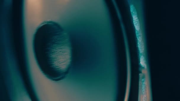 Macro Haut Parleurs Vibrants Membranes Haut Parleur Sonore Professionnel Système — Video
