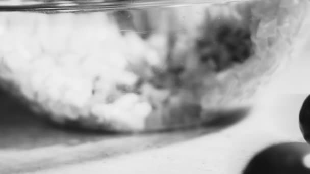 Geleneksel Rus Salatası Olivier Için Sebze Kış Salatası Üst Görünüm — Stok video