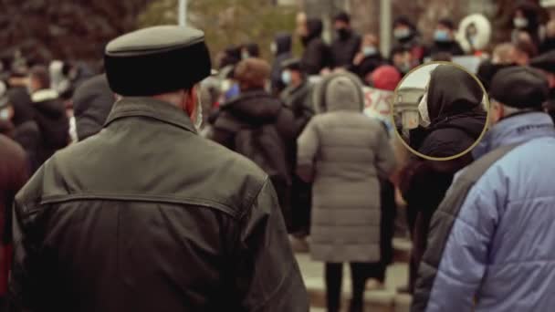 Chisinau Republik Moldau Dezember 2020 Das Moldawische Volk Trifft Sich — Stockvideo