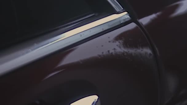 Auto Wassen Proces Een Self Service Car Wash Uitzicht Van — Stockvideo