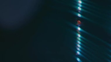 Vinil diskin makrosu. Vynil diskte patlamalar. Bulanık görüntü. Bokeh.