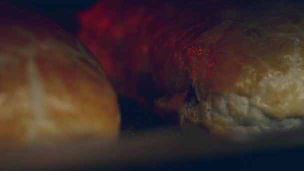 Pus Carne Vită Wellington Cuptor Pentru Coace — Videoclip de stoc