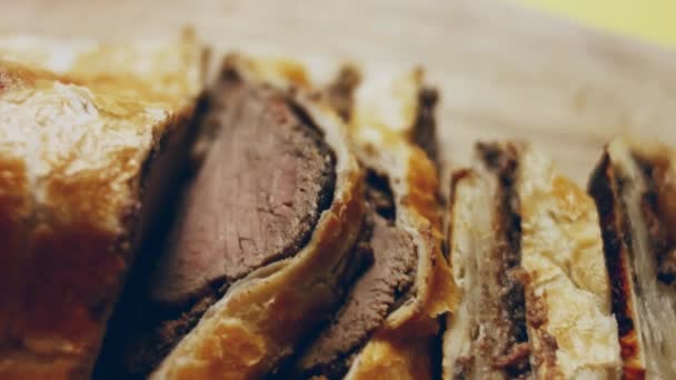 Antarctica Cuisine Secret Wellington Beef Recipe Más Jugoso Tierno — Vídeos de Stock