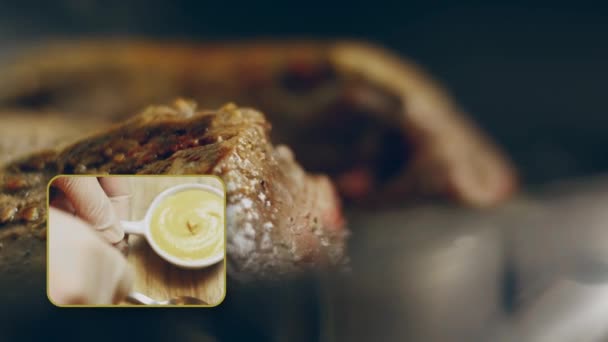 Antarctica Cuisine Secret Wellington Beef Recipe Más Jugoso Tierno — Vídeos de Stock