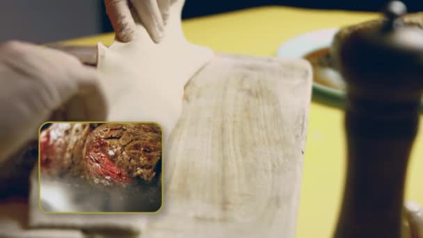 Antarctica Cuisine Secret Wellington Beef Recipe Yang Paling Juiceful Dan — Stok Video