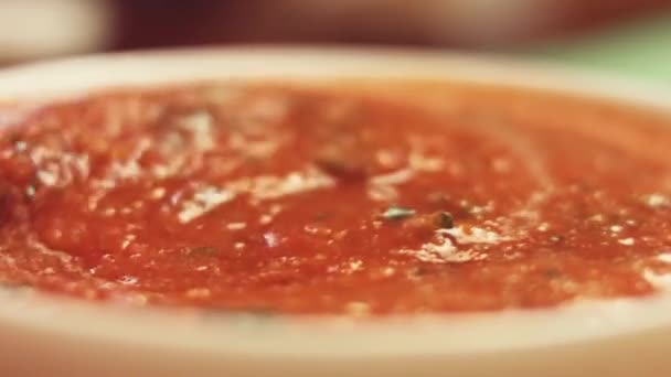 Mexican Cuisine Secret Proceso Preparación Salsa Salsa Receta — Vídeo de stock