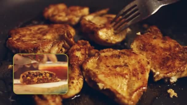 Mexikanska Köket Secret Beredningsprocess Quesadillas Sätt Recept — Stockvideo