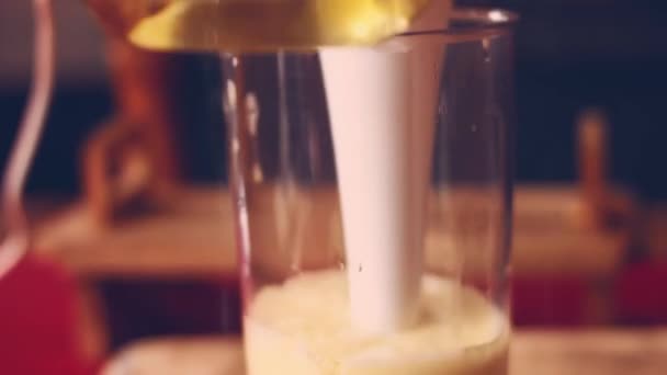 Yapımı Mayonezin Tarifi Mikserde Zeytinyağı Ayçiçeği Yağı Pişiriyorum Video Tarifi — Stok video