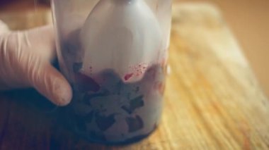 Haşlanmış pancar için blender kullanıyorum. Yeni anneler için Lezzetli Kırmızı Pizza. 4k video tarifi.