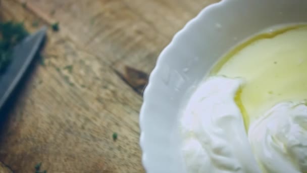 Ajouter Une Cuillère Soupe Huile Mélange Recette Vidéo — Video