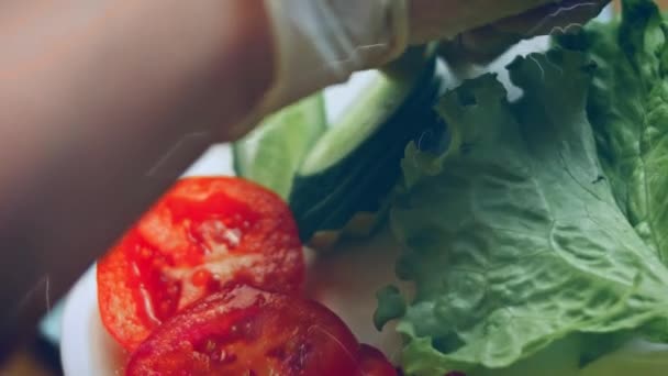Utvořte Hamburger Kousky Chutné Nízkokalorické Zelené Burgery Video Recept — Stock video