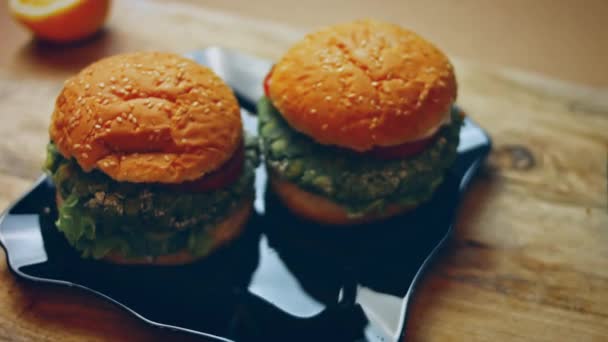 Savoureux Low Calorie Green Burgers Aliments Faibles Calories Pour Les — Video