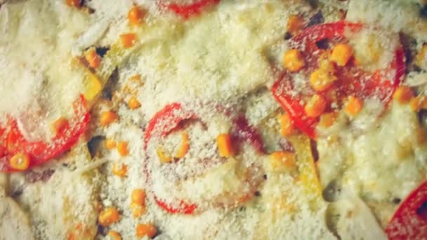 Receita Saborosa Pizza Vermelha Para Novas Mães Receita Vídeo — Vídeo de Stock
