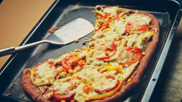 Lekkere Recept Red Pizza Voor Nieuwe Moeders Video Recept — Stockvideo