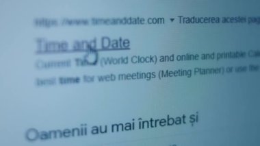 Dünya saati. Ekranda pikselleri vur.