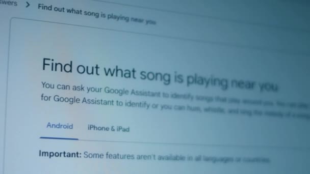 Ist Das Für Ein Song Pixel Auf Dem Bildschirm Schießen — Stockvideo