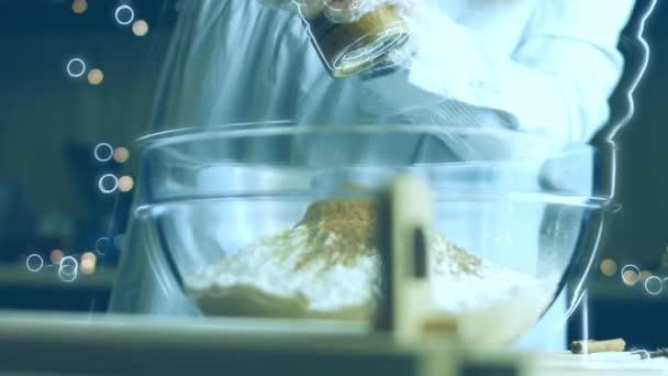 加肉豆蔻 最好的自制姜饼饼干 — 图库视频影像