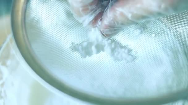 Krem Için Malzemeleri Karıştır Yapımı Zencefilli Kurabiye Için Krema Hazırlıyorum — Stok video