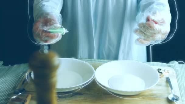 Hamuru Yoğur Hamur Için Gerekli Malzemeler Iyi Yapımı Zencefilli Kurabiye — Stok video