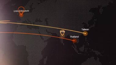 Karanlık Gözlem Yazılım Model 'i gerçek zamanlı olarak dünya haritası güncellemesi ve grafikler ve analitik verilerle birlikte grafikler. Masaüstü veya Laptop Ekranları için Lojistik ve Dağıtım Şablonu Programı