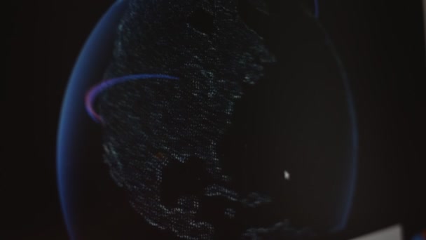 Büyüyen Küresel Nternet Konsepti Dünyanın Her Yerindeki Insanlarla Bağlantı Kurmak — Stok video