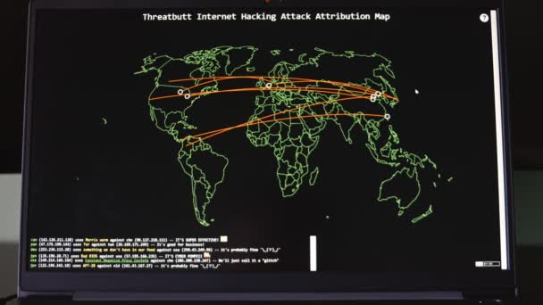 Infección Global Por Computadora Propagación Virus Múltiples Países Dispositivos Hackeados — Vídeos de Stock