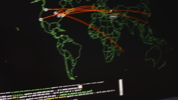 Globale Computerinfektionen Virenverbreitung Mehreren Ländern Gehackte Geräte Countdown Für Infizierte — Stockvideo