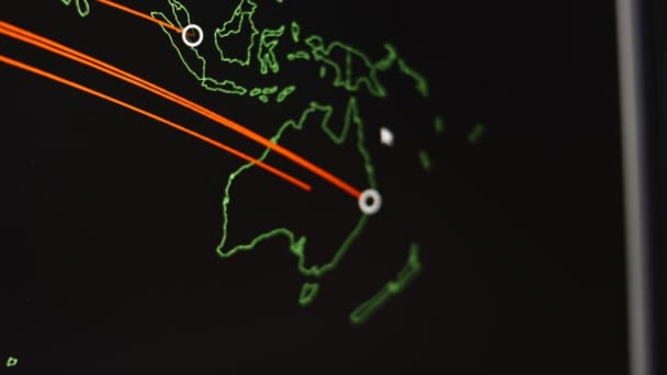 Infección Global Por Computadora Propagación Virus Múltiples Países Dispositivos Hackeados — Vídeo de stock