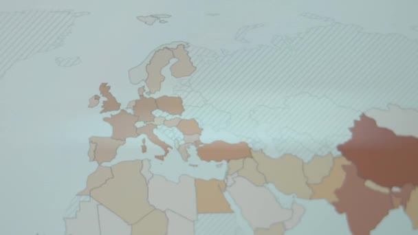 Παραγωγή Δημητριακών Από 1961 Έως 2021 Παγκόσμιο Χάρτη Time Lapse — Αρχείο Βίντεο