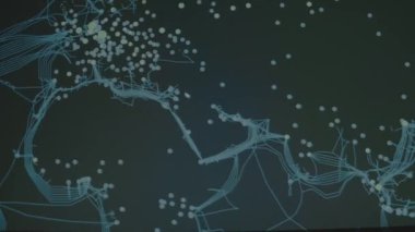 Okyanusların ve denizlerin dibinden geçen denizaltı internet kabloları. Asya.