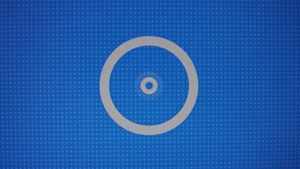 Koncertkörutak Felirattal Kék Háttérben Grafikus Prezentáció Dinamikusan Változó Formákkal Színekkel — Stock videók