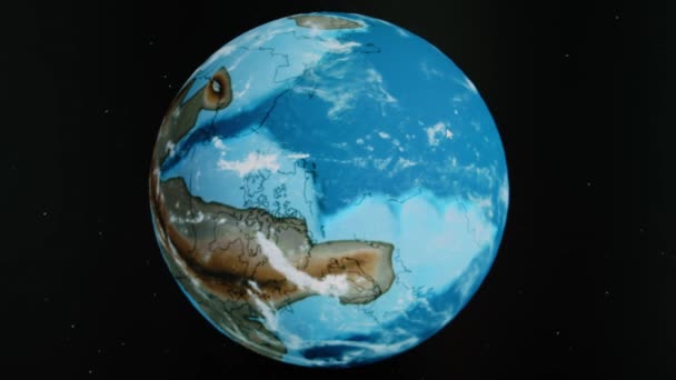 Jak Vypadala Země Během Kryogenického Období Země Před 750 Miliony — Stock video
