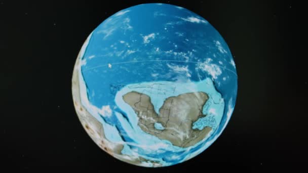 最初のカンブリア時代に地球がどのように見えたか 5億4000万年前の地球 — ストック動画