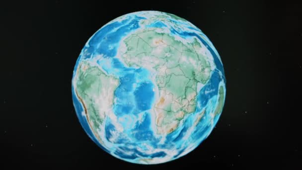 从现在到七亿五千万年前 非洲大陆的面貌是怎样的 大陆形成的重大变化 时间圈 — 图库视频影像