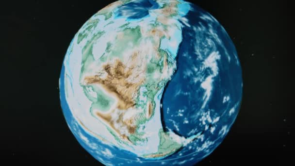 远东国家的领土从现在到7亿5千万年前的样子 时间圈 — 图库视频影像