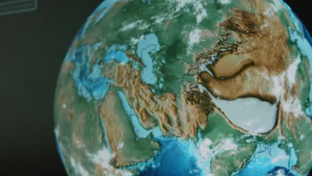 Yakın Doğu Ülkelerinin Topraklarının Şimdiki Zamandan Başlayarak Zamanda Geriye Gittiğini — Stok video