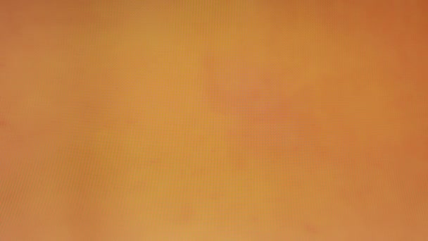 Professionella Idrottare Inskription Orange Bakgrund Med Rinnande Man Siluett Idrottsuppfattning — Stockvideo