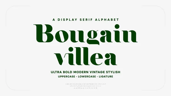 Zamansız Zarafet: Bougainvillea Tanıtımı - Bağlantılar ve Rakamlarla Klasik Serif Yazıtipi