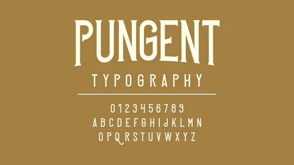 Typography alfabe tasarımı. Yazı tipi a 'yı z' ye ayarladı. Vektör illüstrasyonu.