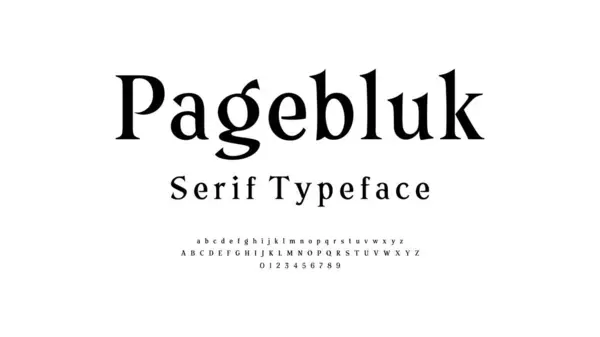 Klasik büyük harf A 'yı Z' ye ayarladı. Tipografi alfabesinin vektör illüstrasyonu.
