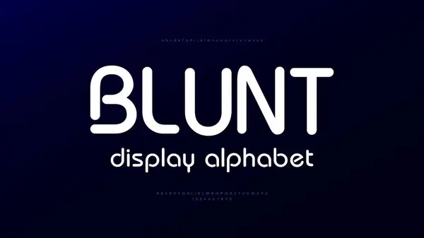 Yaratıcı tipografi yazı tipi. Yuvarlak ekran alfabesi tasarım vektörü.