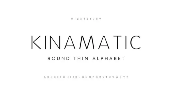 Minimalist alfabe ince yazı tipi. Vektör çizim yazı tipi.