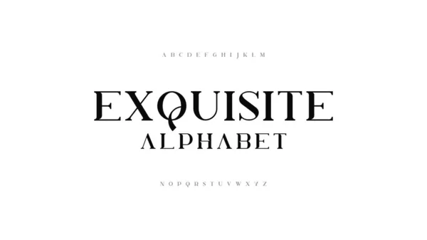 Klasik Edebiyat Minimalist Moda. Zarif alfabe harfleri serif yazı tipi seti. A 'dan Z' ye vektör yazı tipi çizimi.