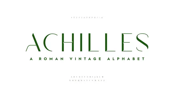 Classic Typography Elegant Lettering Minimal Fashion Designs Alphabet Uppercase Ampersand — Stock Vector