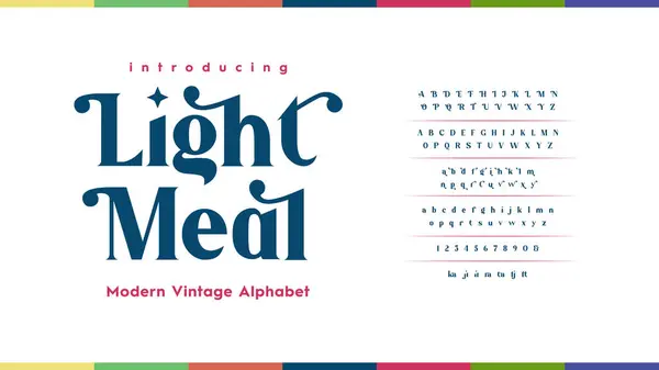 Classic Vintage Uppercase Set Serif Stylish Reguler Typeface Vector Illustration — Stock Vector