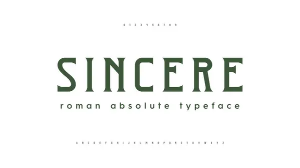 Lettering Fashion Designs Modern Thin Slab Serif Alphabet Fonts Technology — Stock Vector
