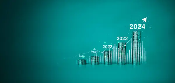 financial business goals 2024, planning business growth 2024, strategy digital marketing, profit income, economy, stock market trends and business, technical analysis strategy, long term investment