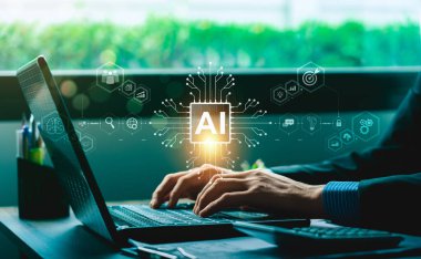 Gelecekteki Yapay Zeka Teknolojisi Konsepti Parlayan Yapay Zeka Çipi Dijital Ağ Bağlantıları, Teknoloji, Yenilik, Makine Öğrenme, Veri Bütünleşmesi