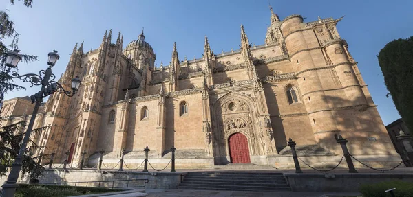 Zdjęcie Panoramiczne Miasta Salamanca Catedral Hiszpanii — Zdjęcie stockowe