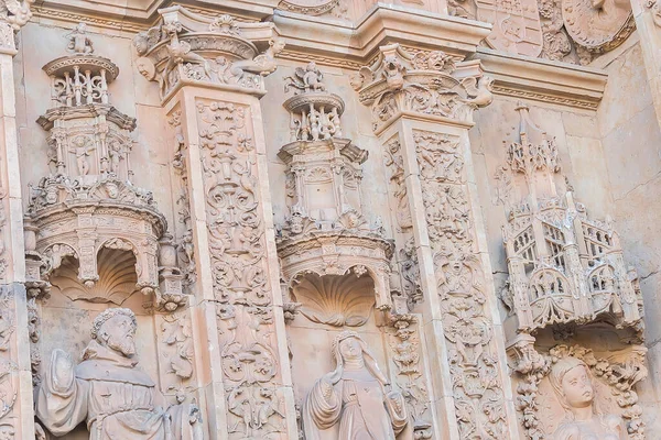 Fachada Exterior Del Convento San Esteban Salamanca España —  Fotos de Stock